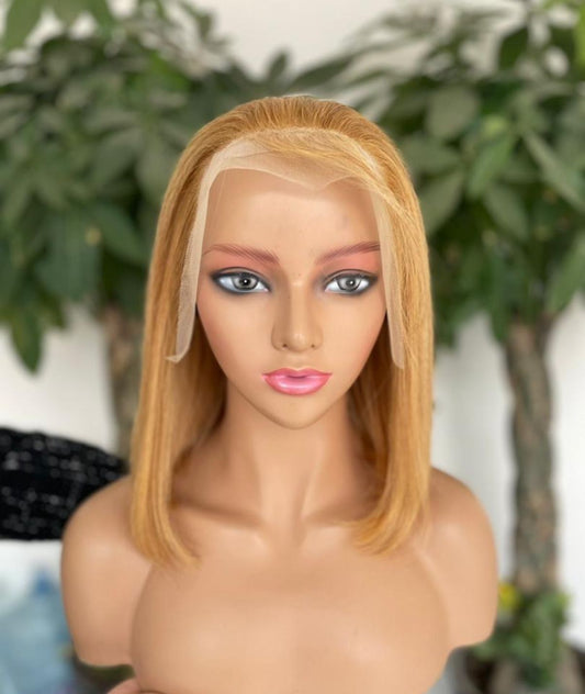Peluca lisa de 10 pulgadas con corte bob 13x4 (200%)