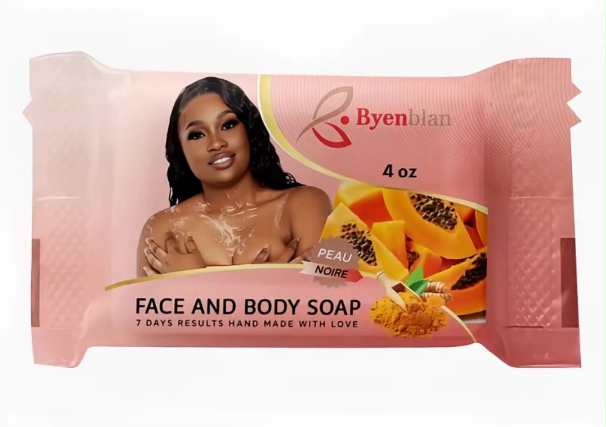 Byenblan Peau Noire Face & Body Soap – Radiance & Purifying Bar