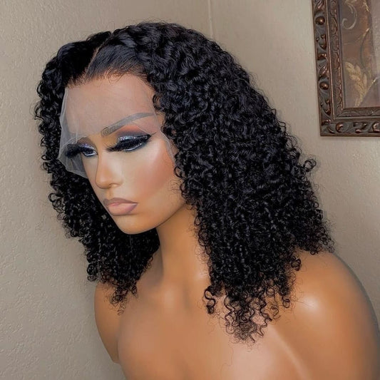 13x4 Jerry curly Wig 18 inch (200%)