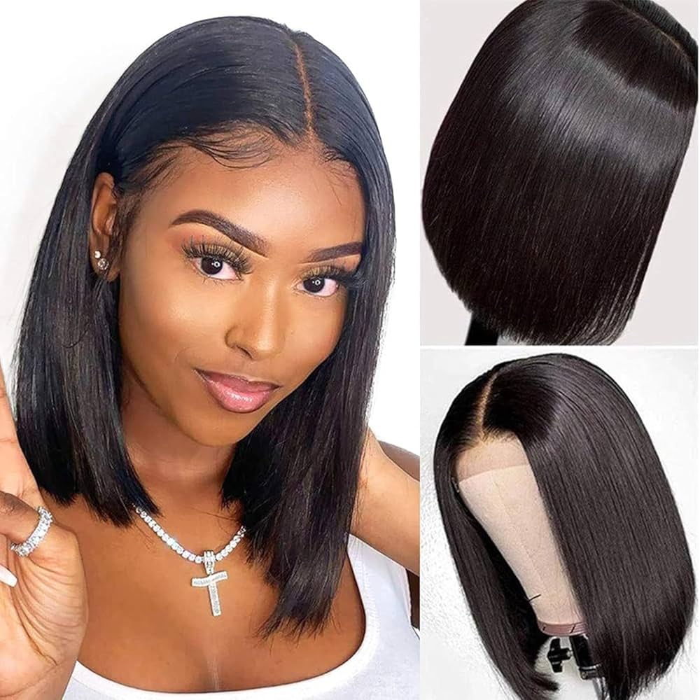 13x4 Bob straight wig 10 inch (200%)